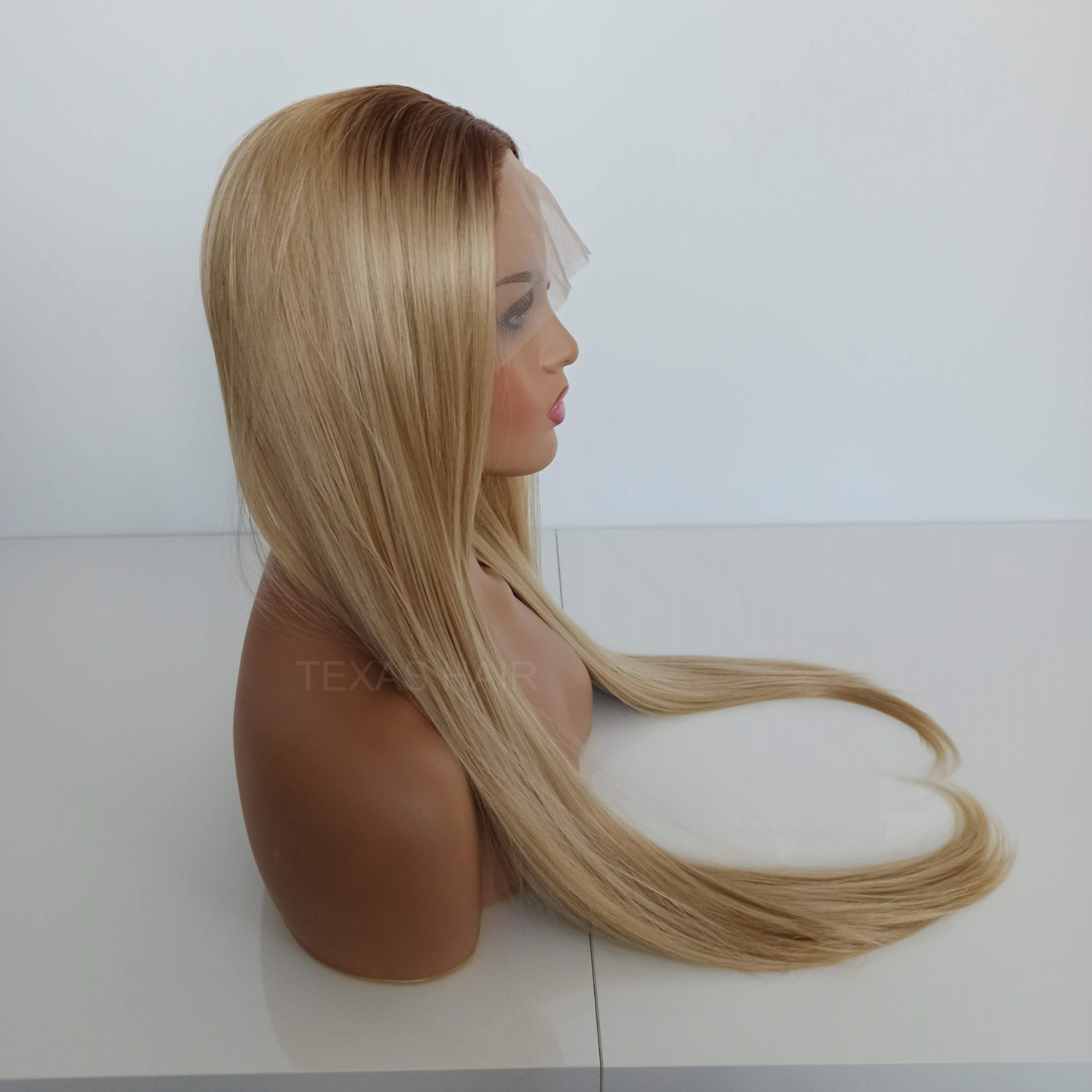 Peruka LACE FRONT blond 40 / 55 / 80 cm + czepek GRATIS! - obrazek 5
