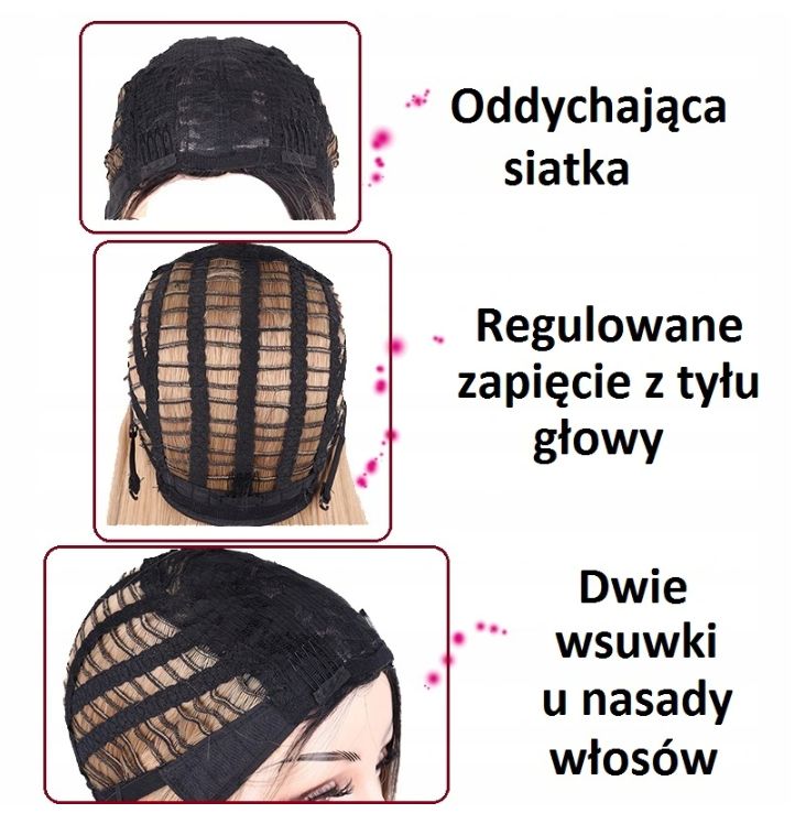 Peruka brązowa + czepek GRATIS! - obrazek 4