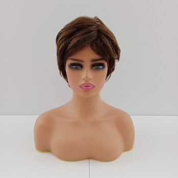 Peruka krótka brąz + czepek GRATIS!