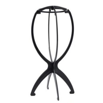 Stojak do peruk czarny