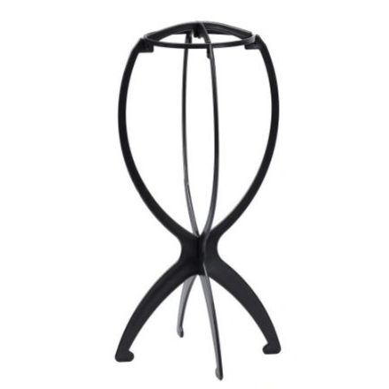 Stojak do peruk czarny