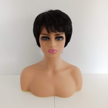 Peruka krótka czarna + czepek GRATIS!