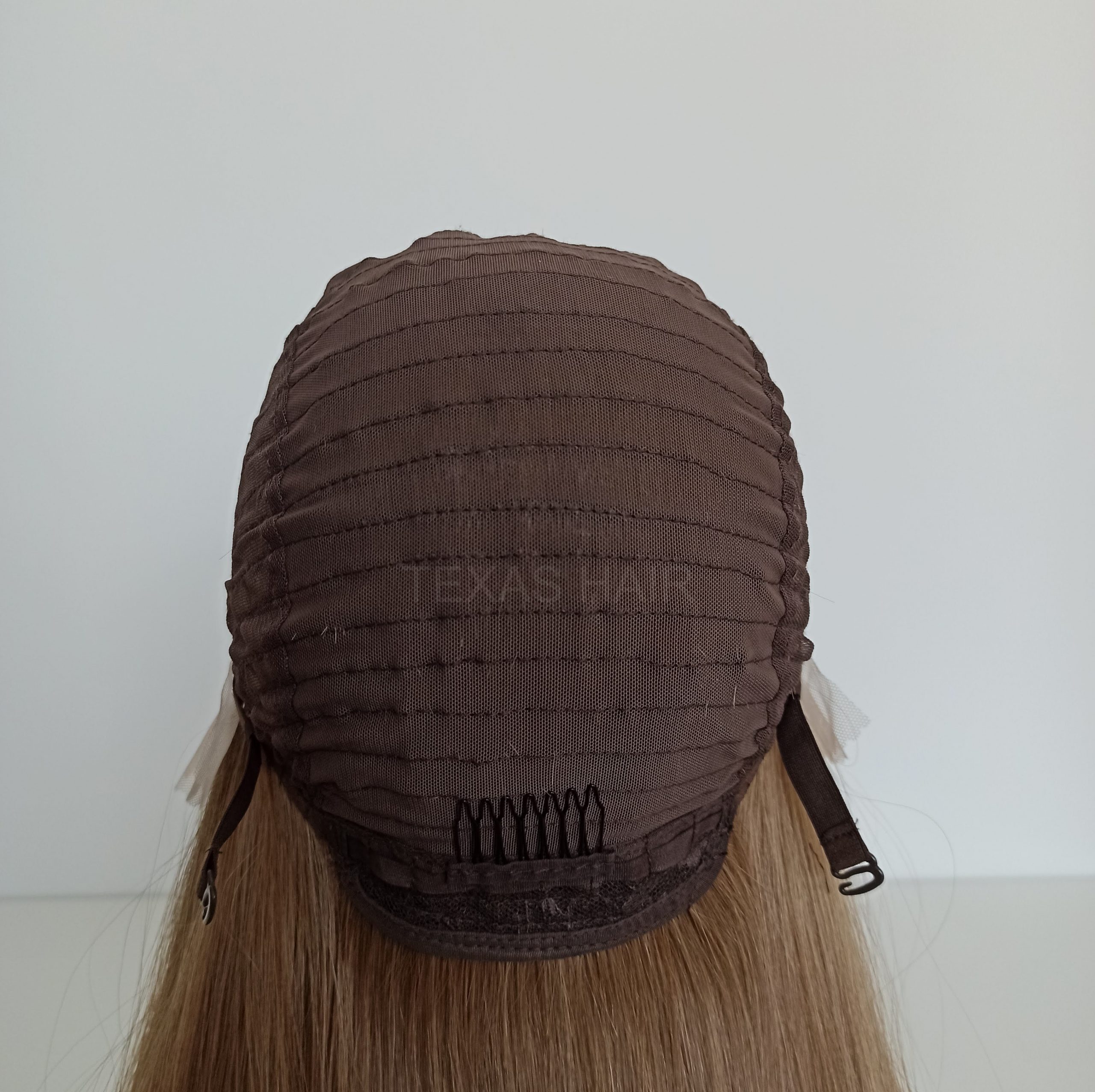 Peruka LACE FRONT blond brąz + czepek GRATIS! - obrazek 9