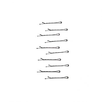 Wsuwki do włosów 10 szt karbowane czarne