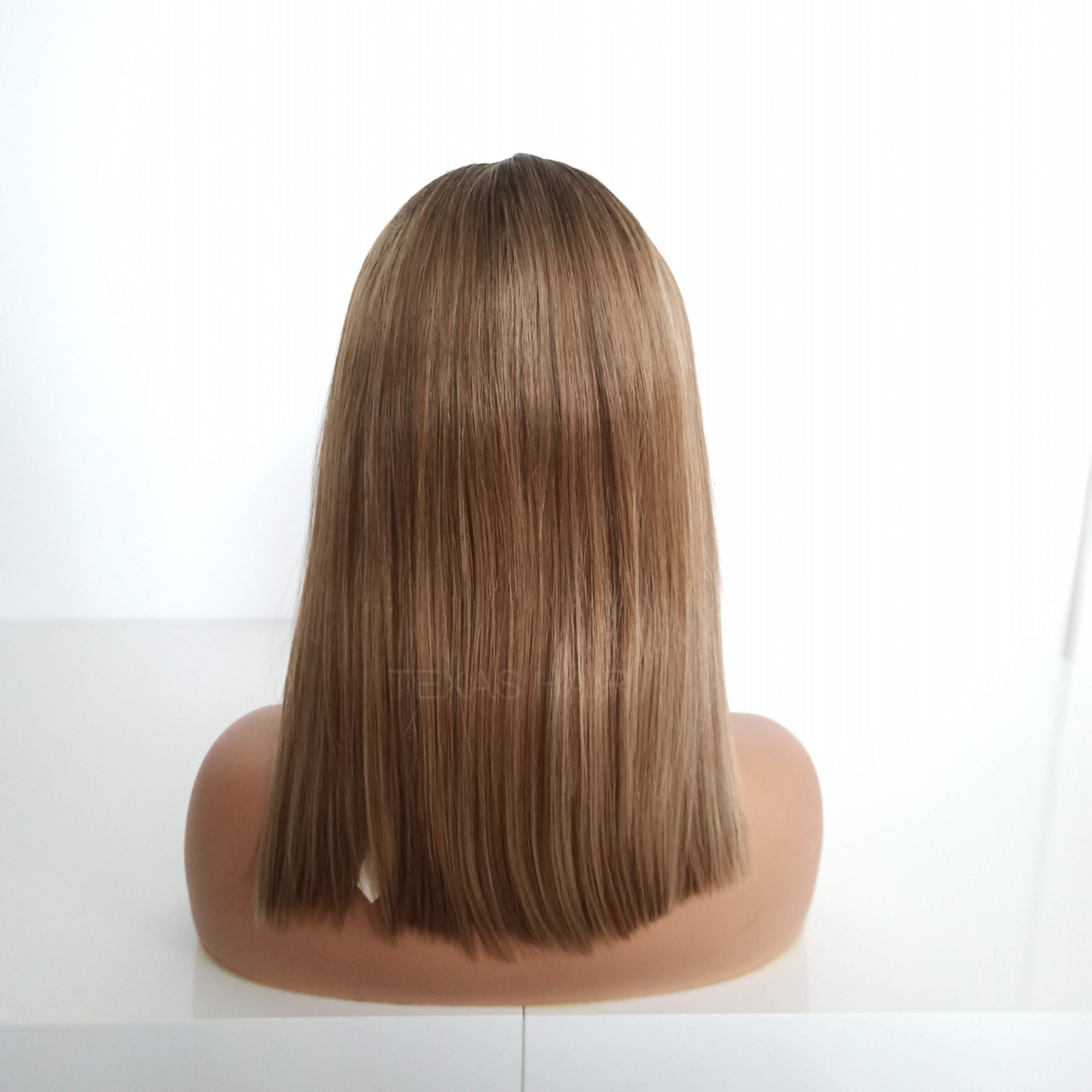 Peruka LACE FRONT blond brąz + czepek GRATIS! - obrazek 5