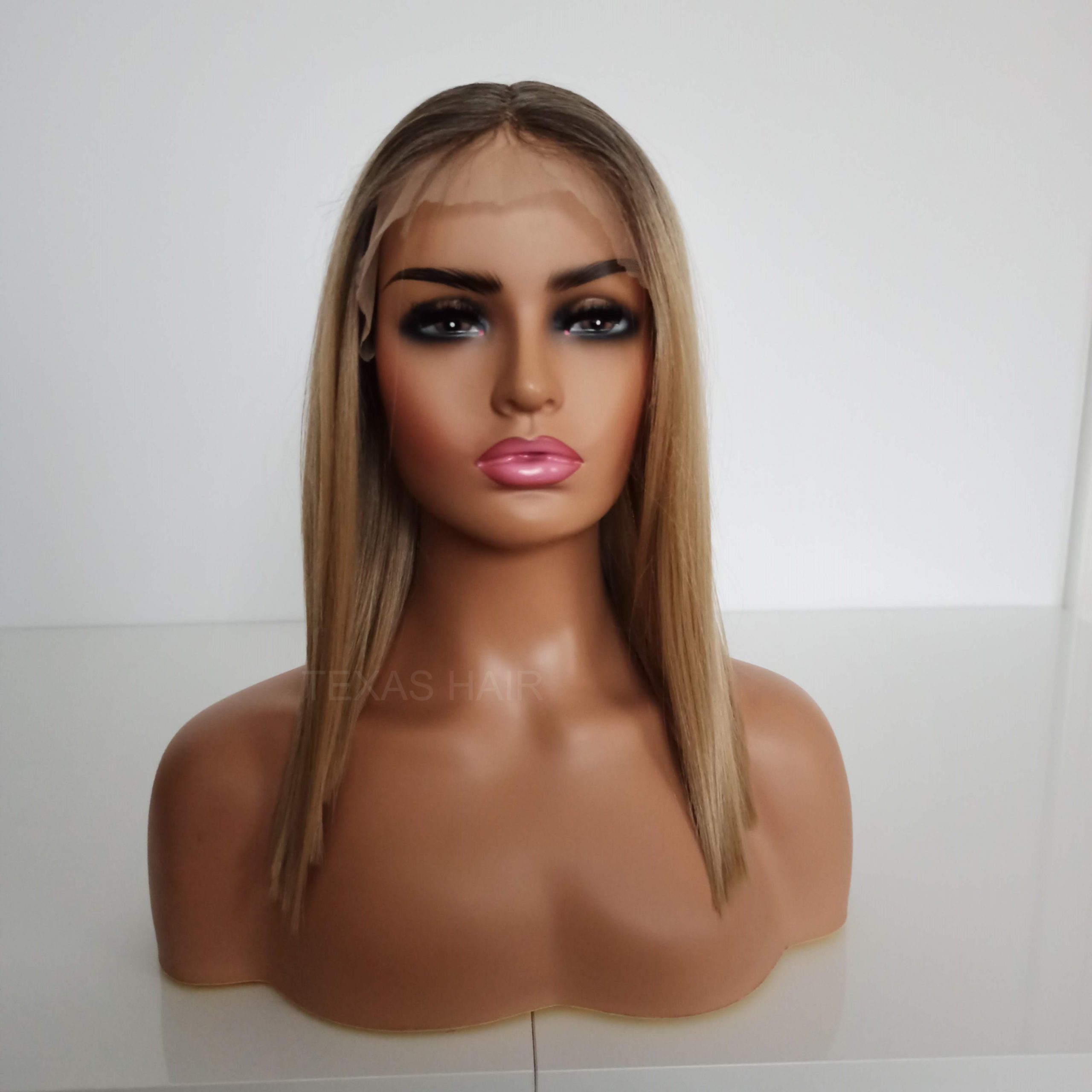 Peruka LACE FRONT blond + czepek GRATIS!