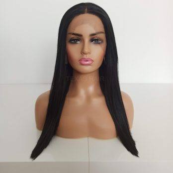 Peruka LACE FRONT czarna + czepek GRATIS!