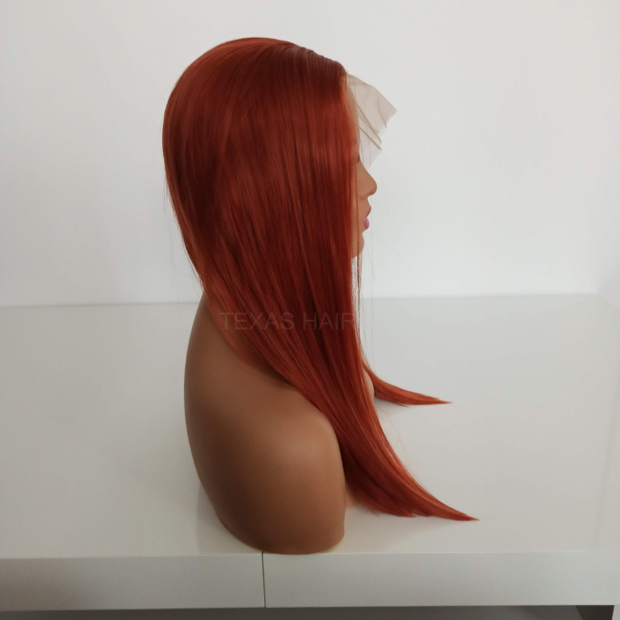 Peruka LACE FRONT ruda + czepek GRATIS! - obrazek 3