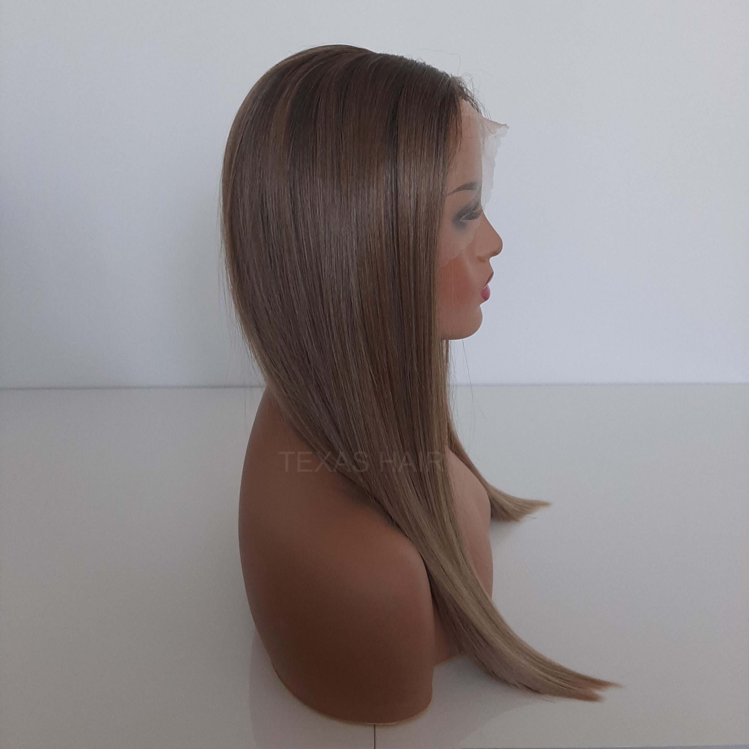 Peruka LACE FRONT blond brąz + czepek GRATIS! - obrazek 3