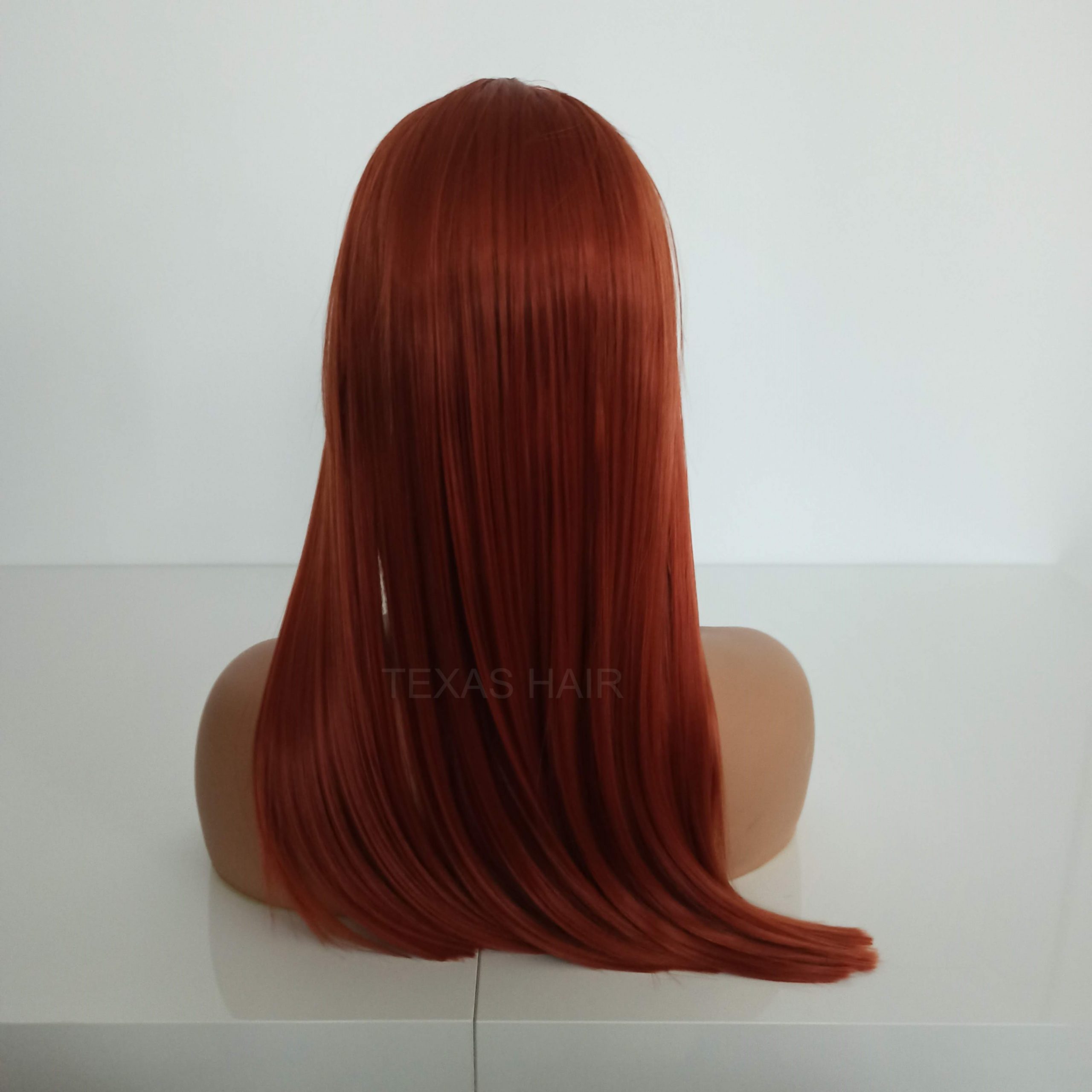 Peruka LACE FRONT ruda + czepek GRATIS! - obrazek 4