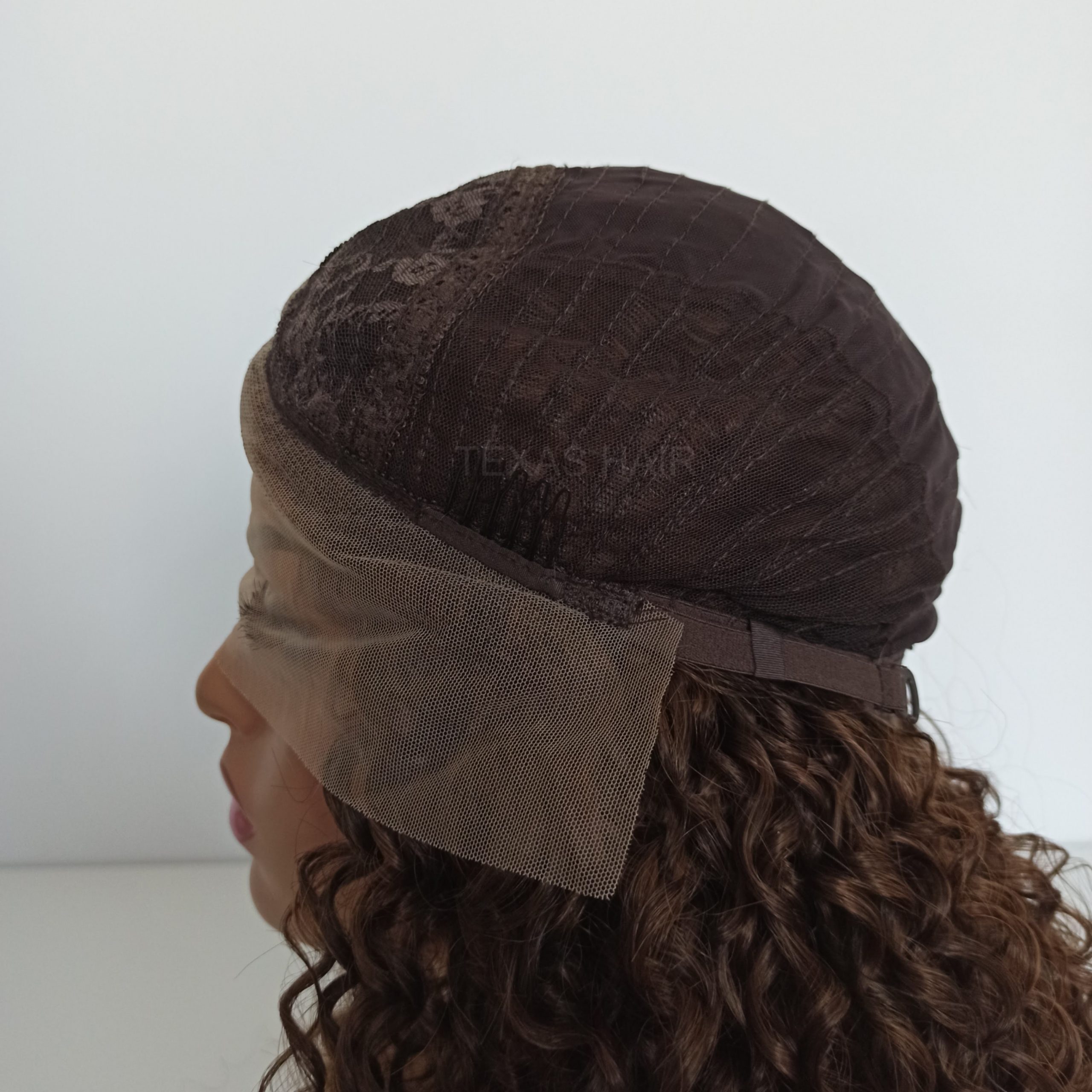 Peruka LACE FRONT brąz afro + czepek GRATIS! - obrazek 10