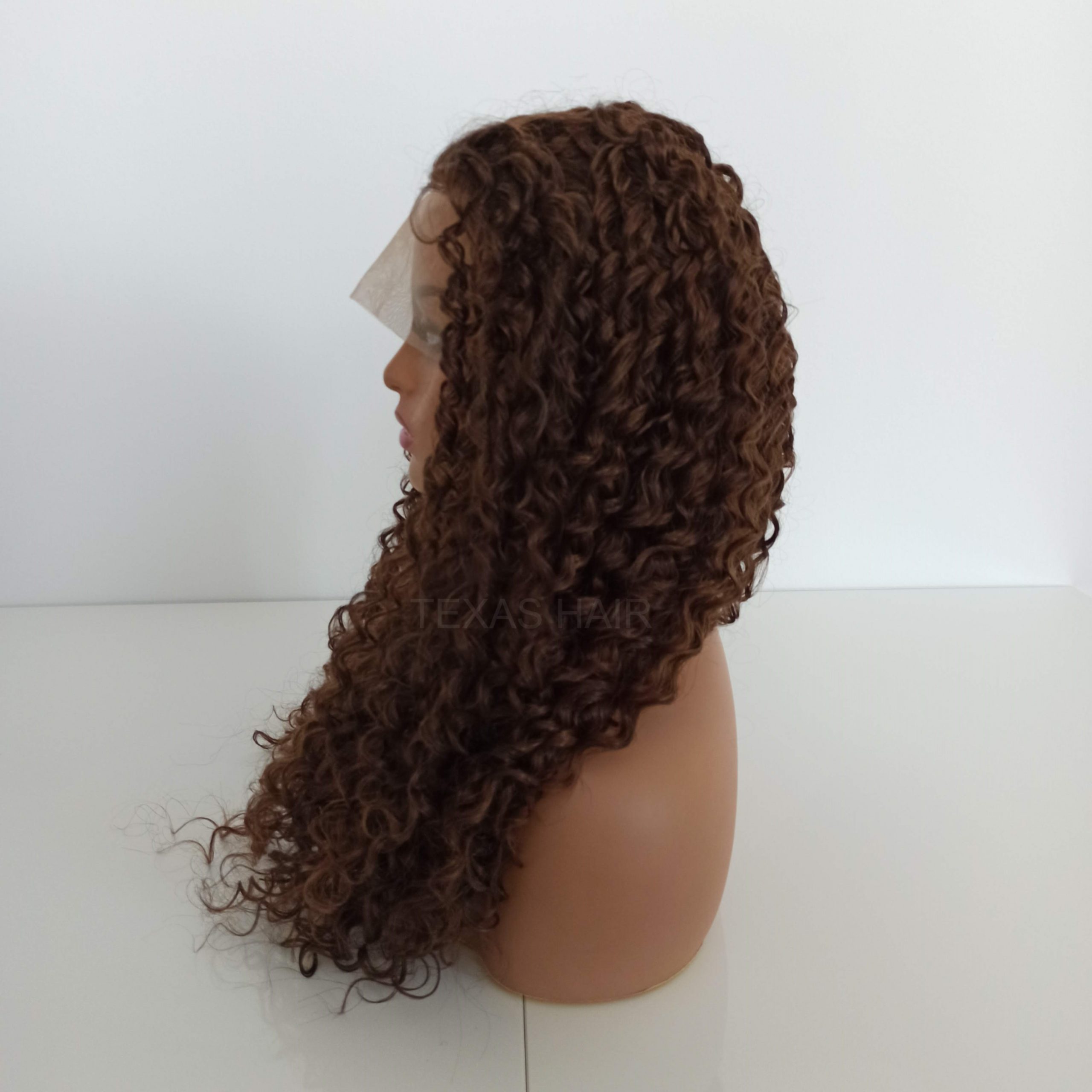 Peruka LACE FRONT brąz afro + czepek GRATIS! - obrazek 6