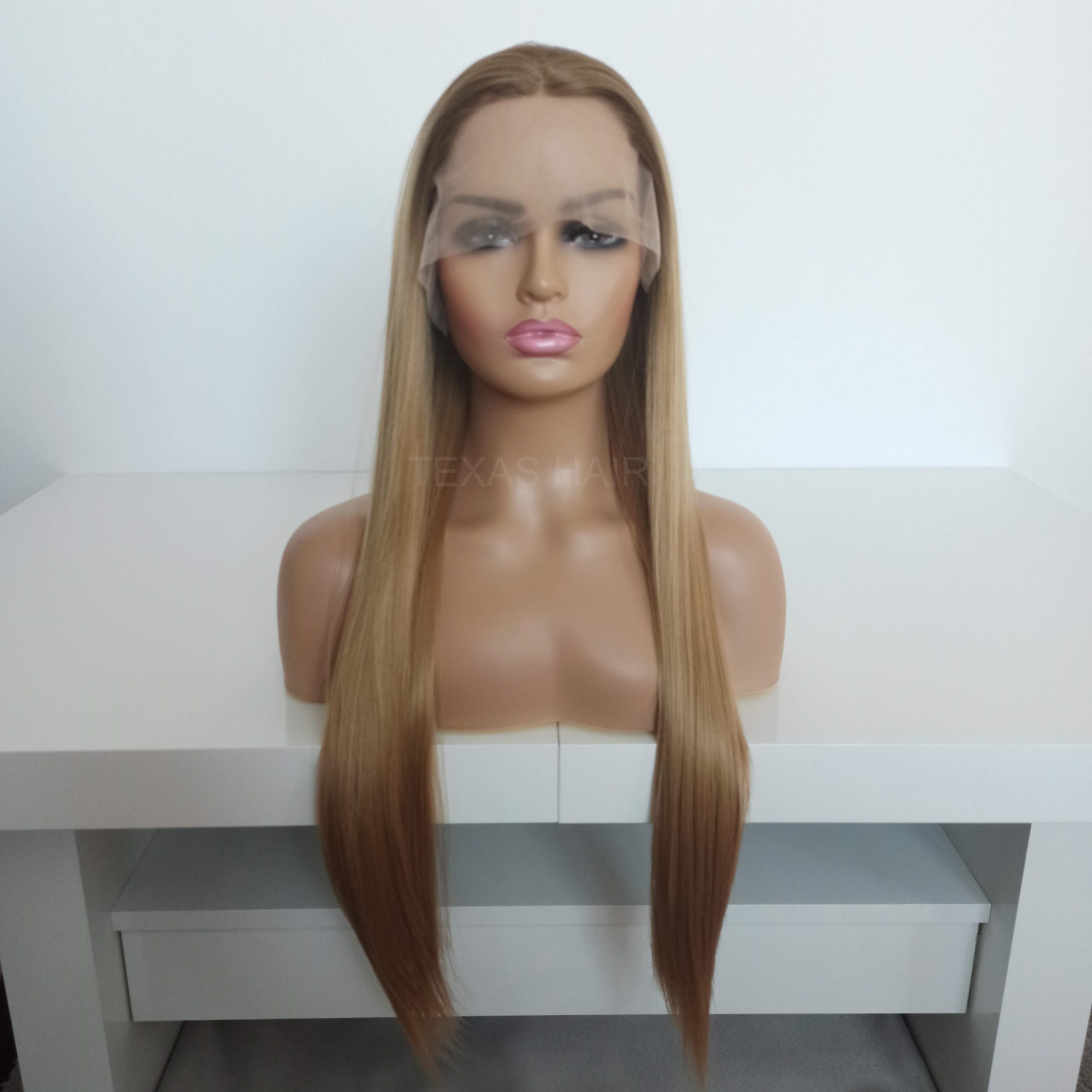 Peruka LACE FRONT blond 40 / 55 / 80 cm + czepek GRATIS! - obrazek 8