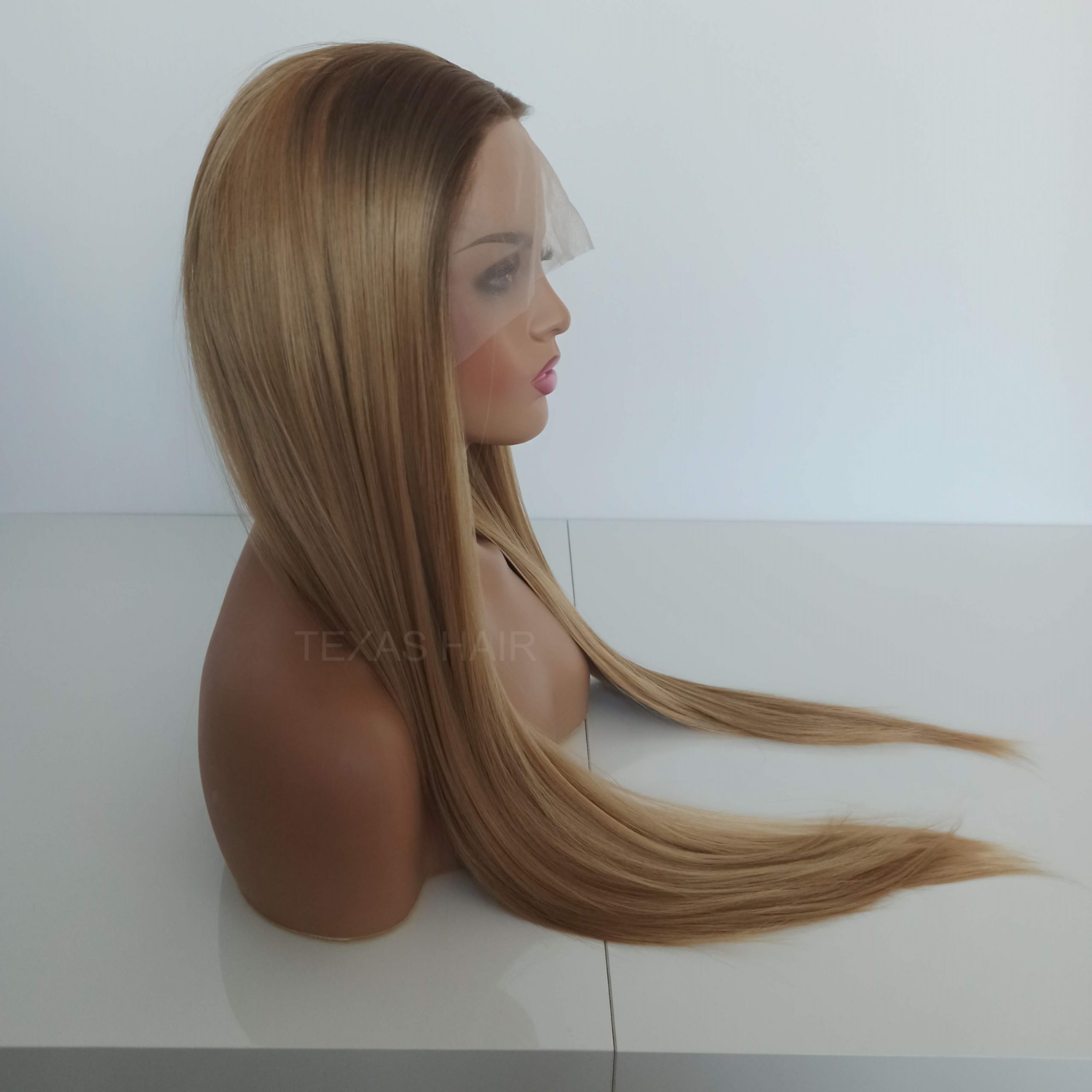 Peruka LACE FRONT blond 40 / 55 / 80 cm + czepek GRATIS! - obrazek 4