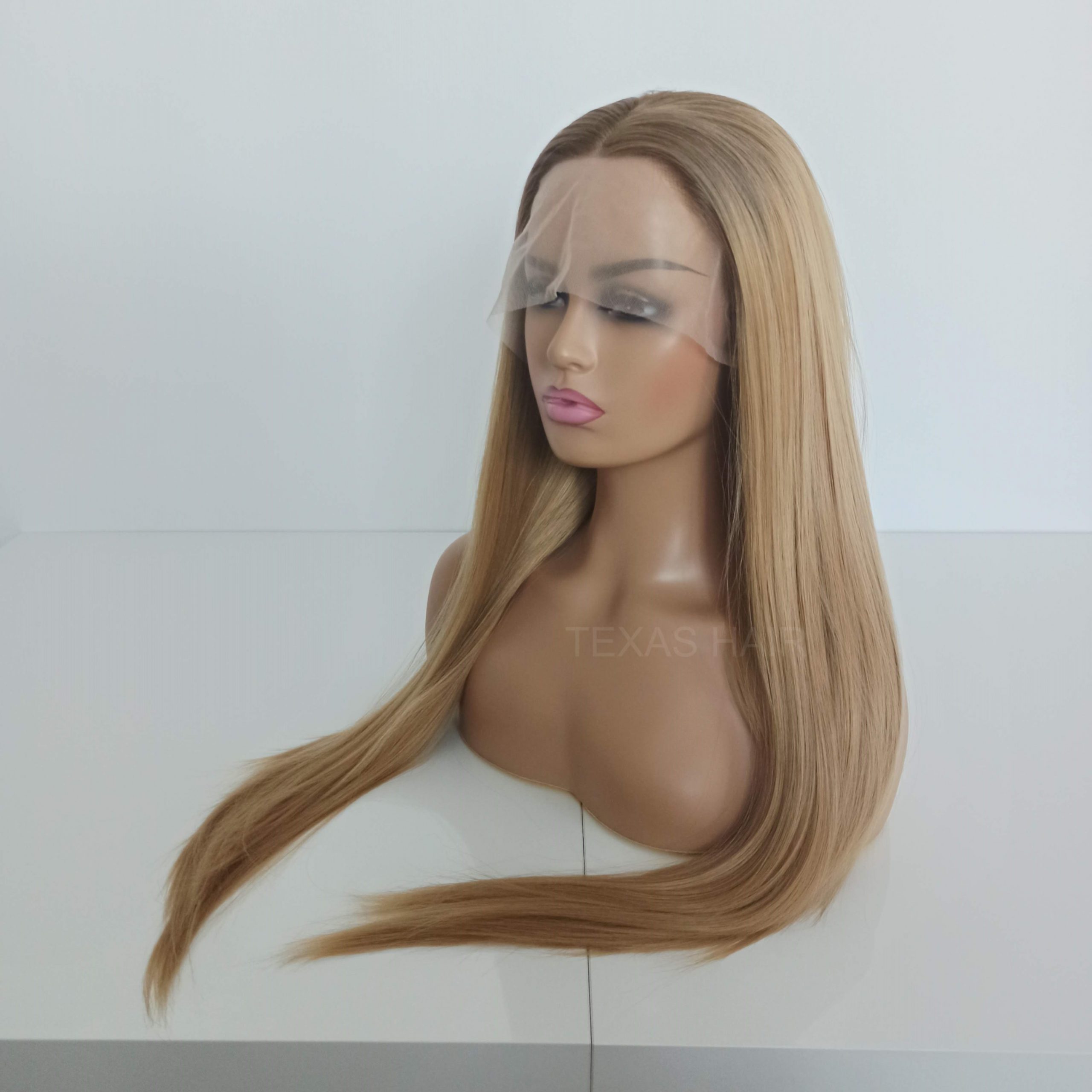 Peruka LACE FRONT blond 40 / 55 / 80 cm + czepek GRATIS! - obrazek 5