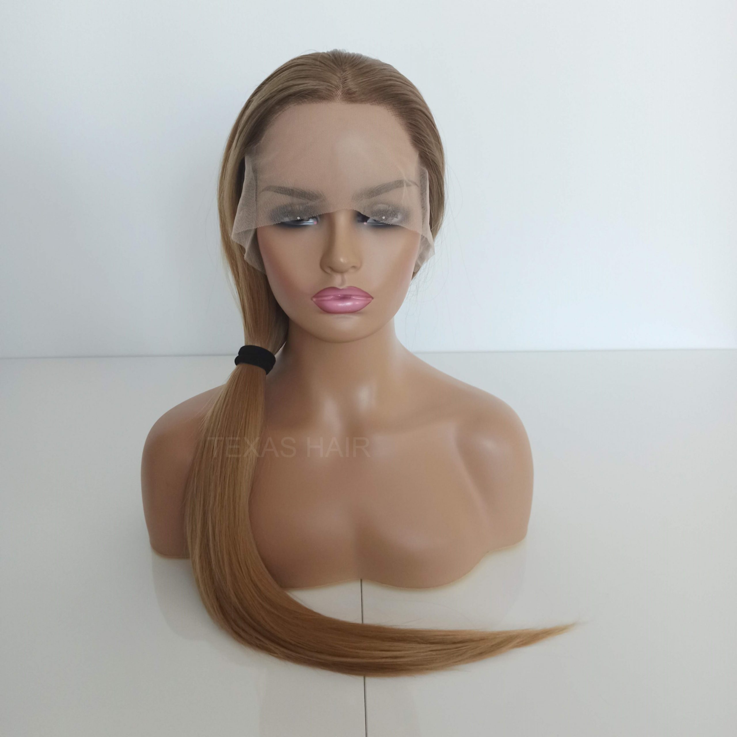 Peruka LACE FRONT blond 40 / 55 / 80 cm + czepek GRATIS! - obrazek 2