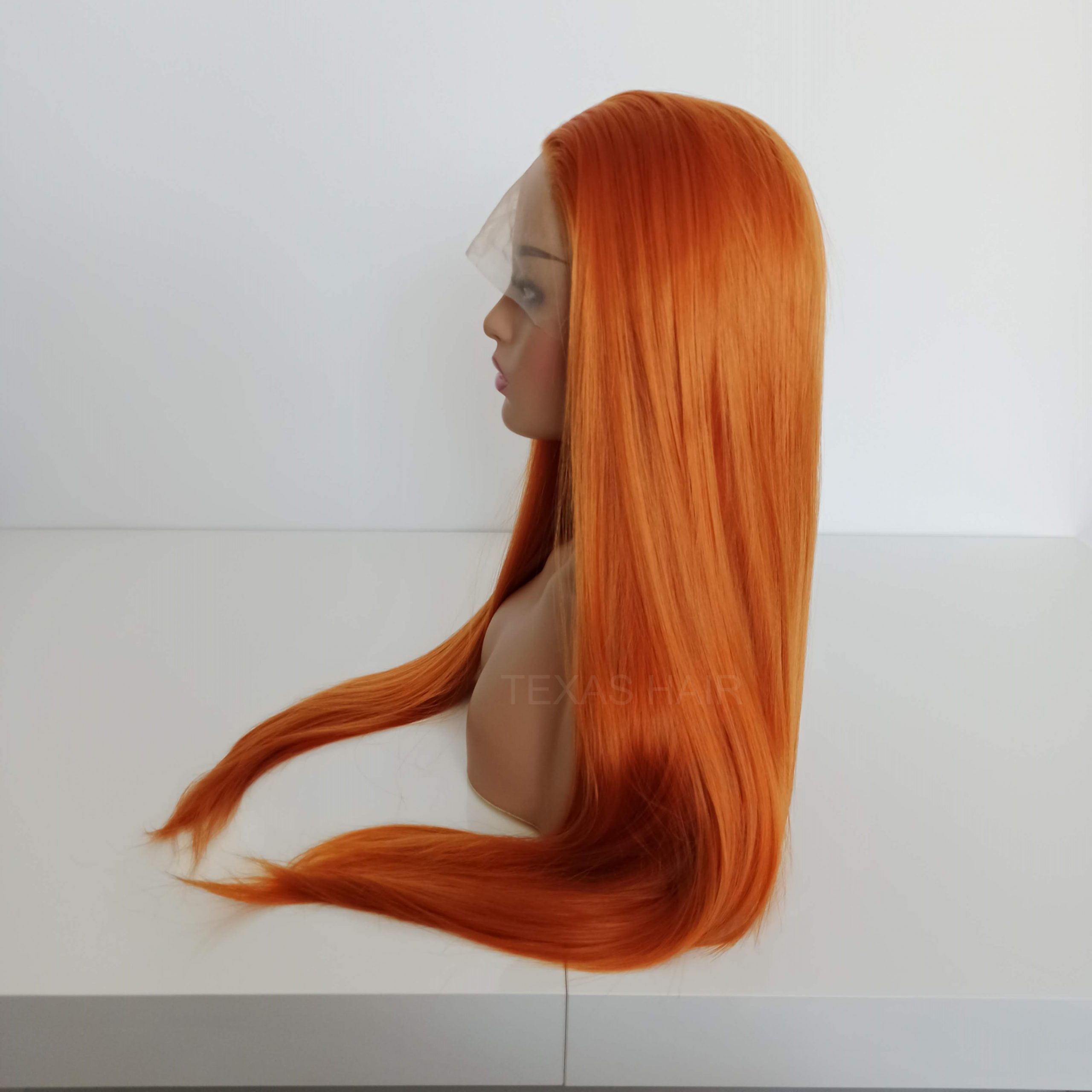 Peruka LACE FRONT ruda 40 / 55 / 80 cm + czepek GRATIS! - obrazek 7