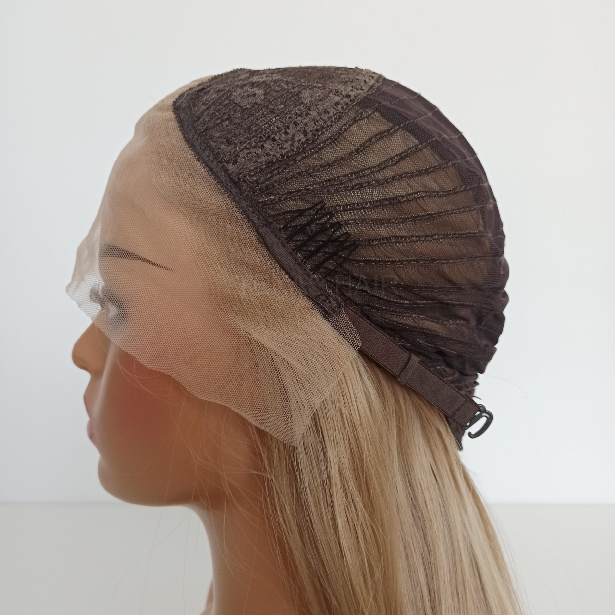 Peruka LACE FRONT blond 40 cm + czepek GRATIS! - obrazek 9