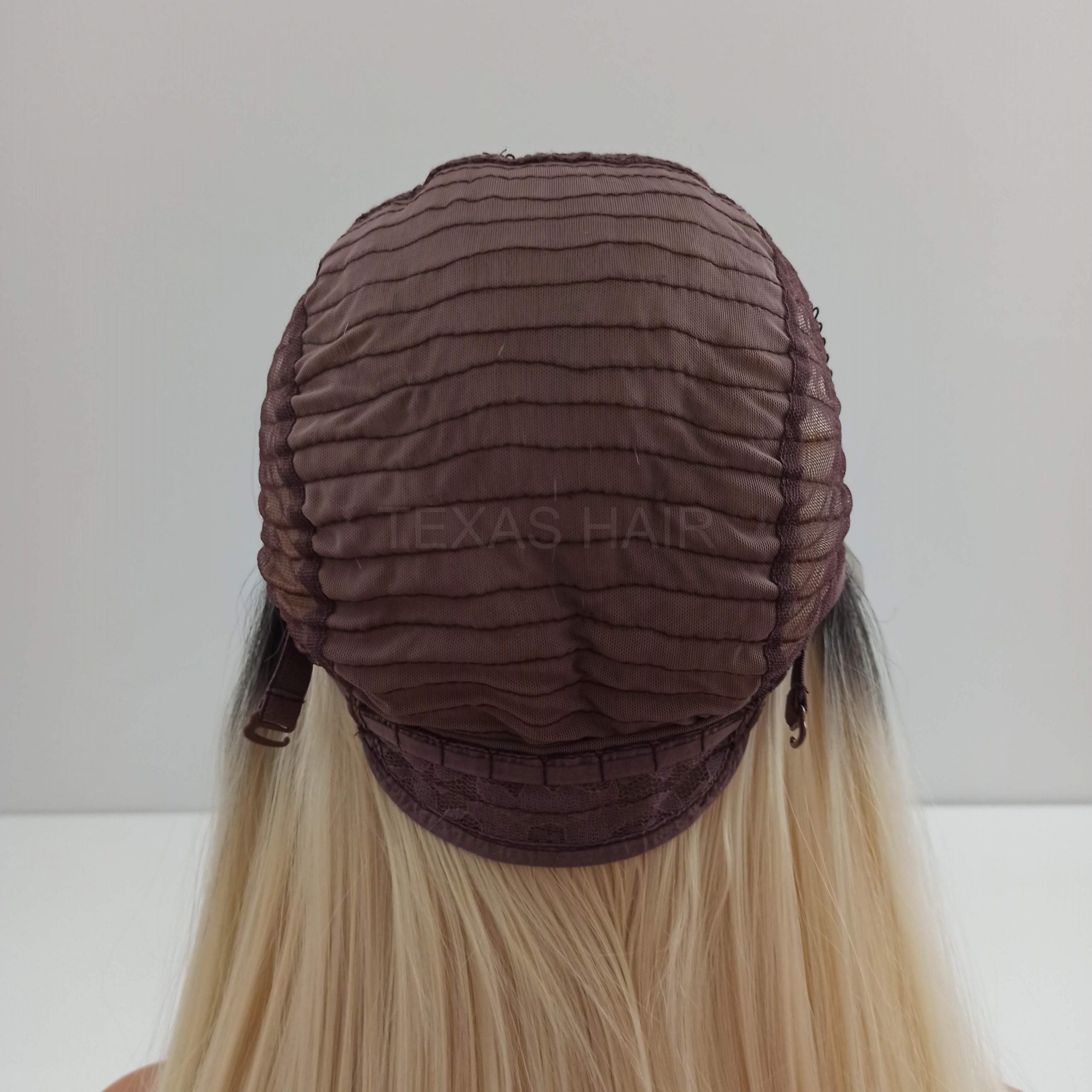 Peruka LACE FRONT jasny blond odrost 40 / 55 / 80 cm + czepek GRATIS! - obrazek 13