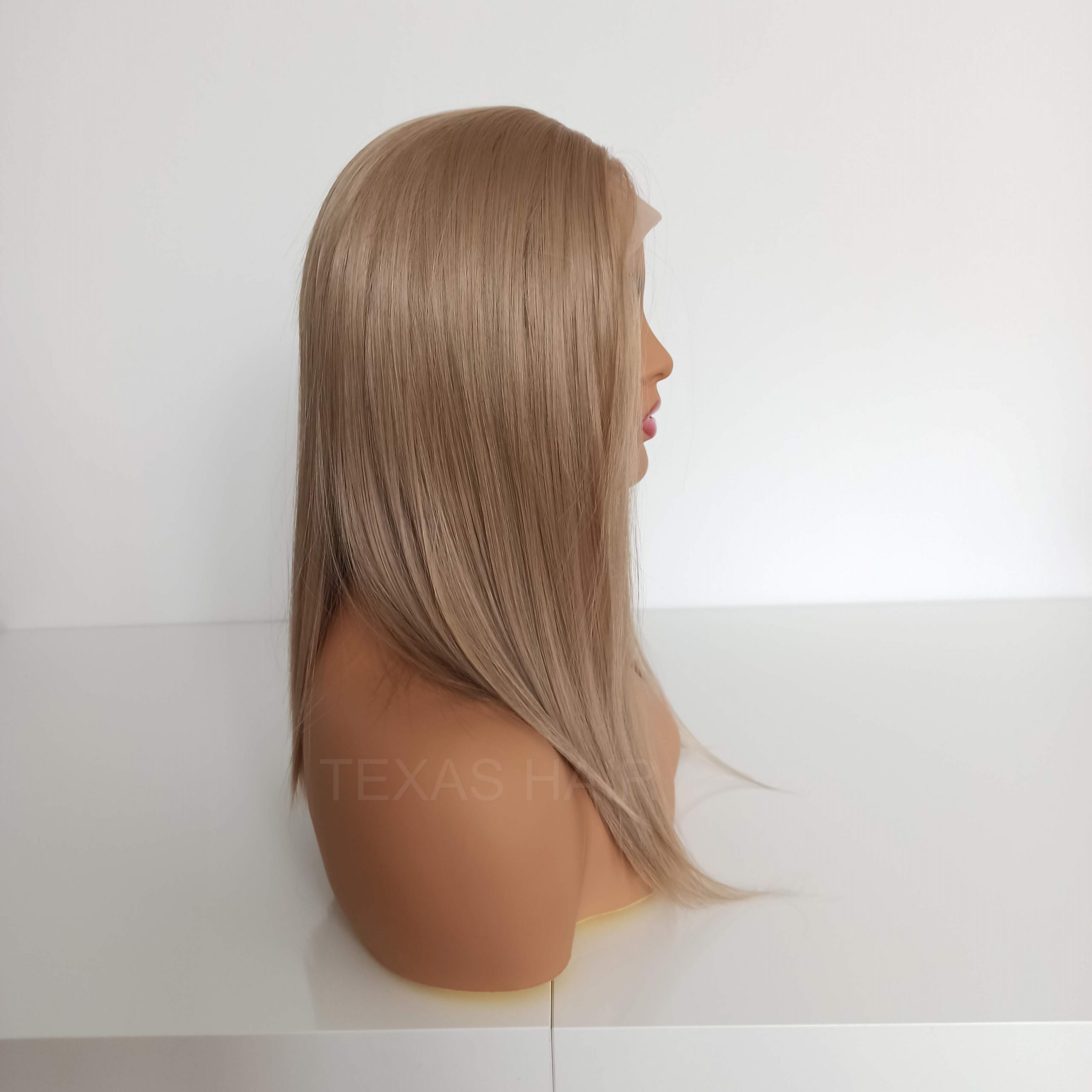 Peruka LACE FRONT blond 40 cm + czepek GRATIS! - obrazek 3