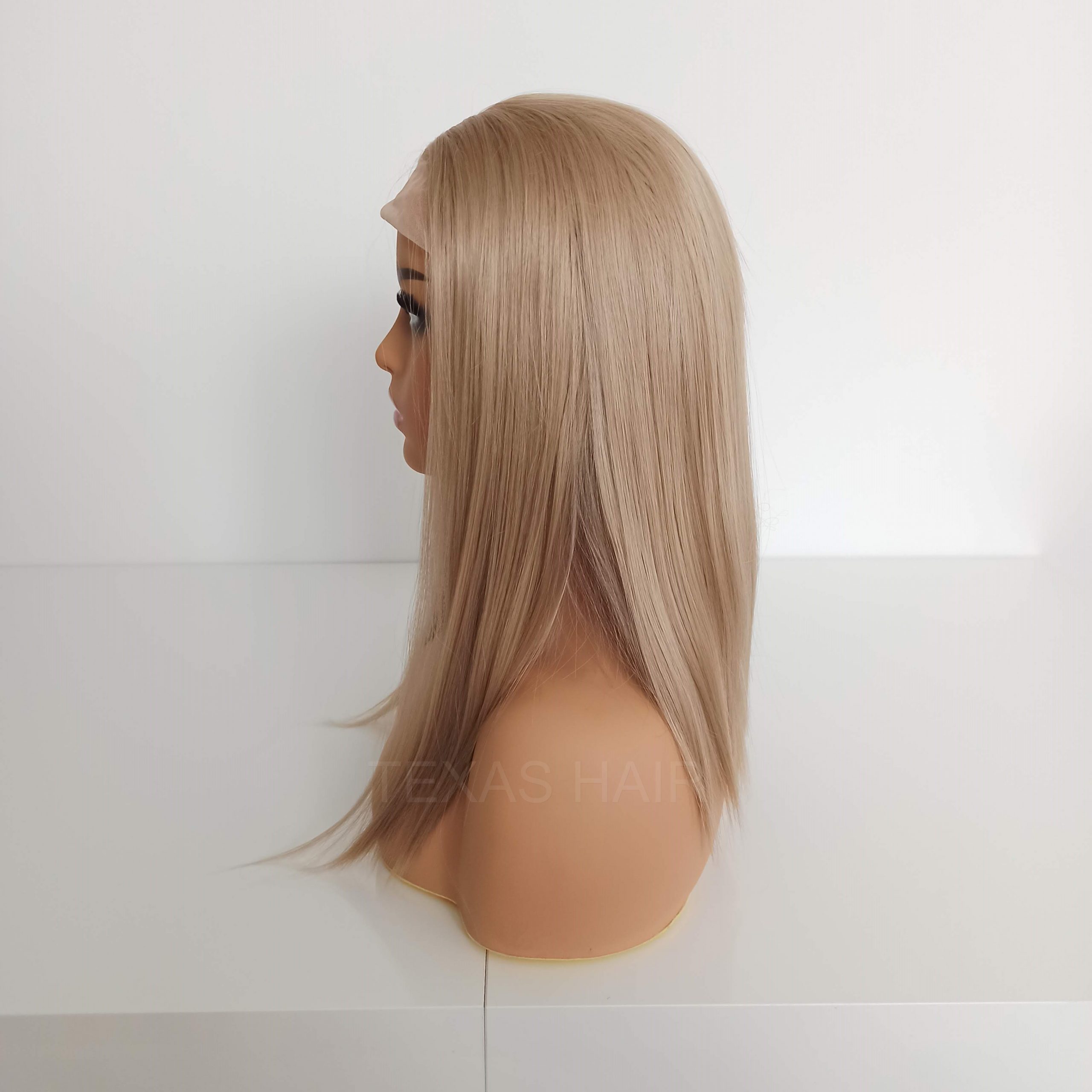 Peruka LACE FRONT blond 40 cm + czepek GRATIS! - obrazek 6