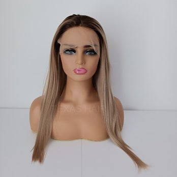 Peruka LACE FRONT blond odrost + czepek GRATIS!