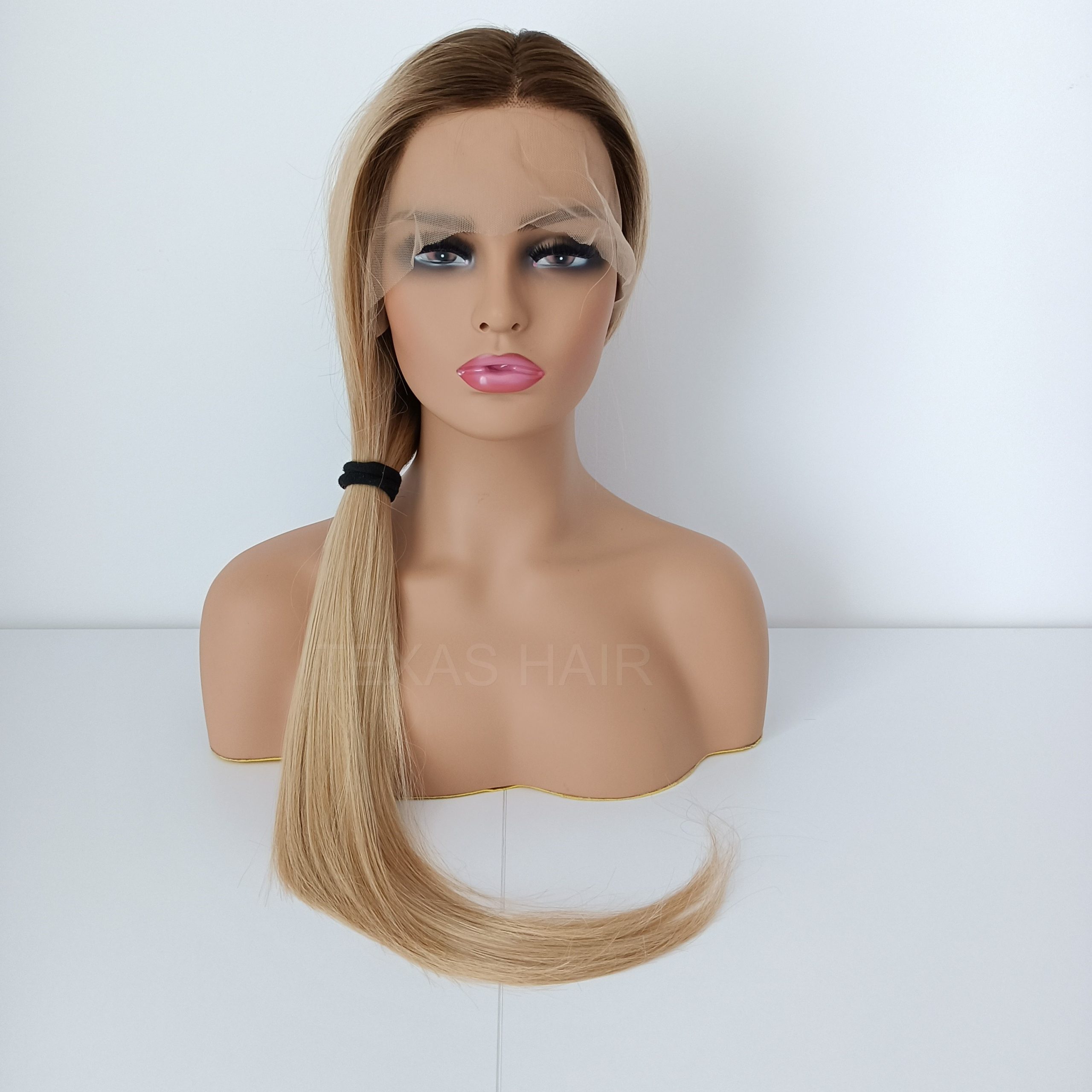 Peruka LACE FRONT blond 40 / 55 / 80 cm + czepek GRATIS! - obrazek 8