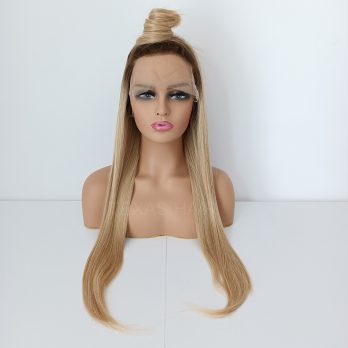 Peruka LACE FRONT blond 40 / 55 / 80 cm + czepek GRATIS!