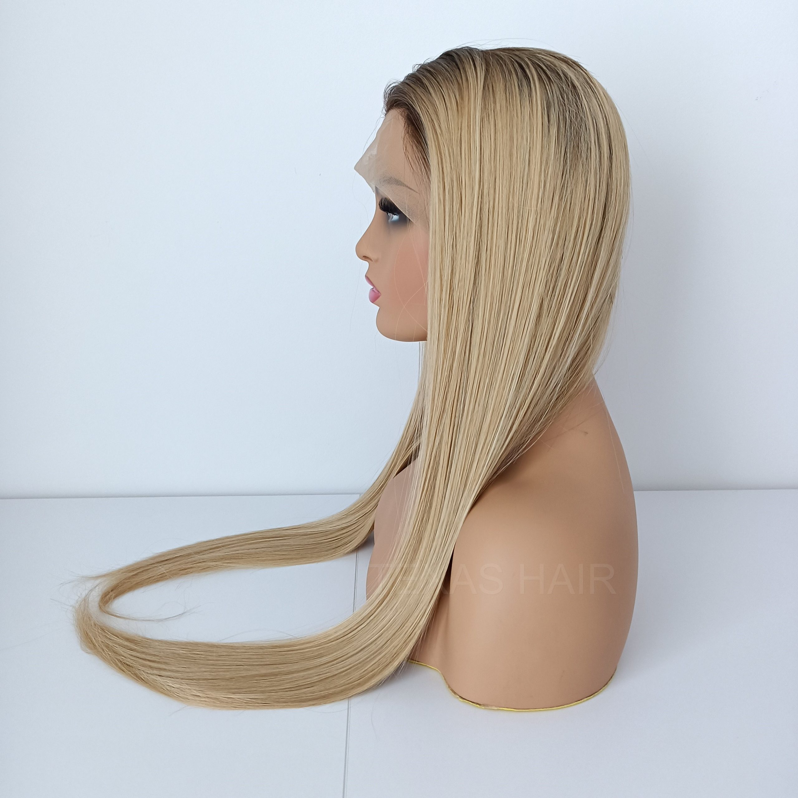 Peruka LACE FRONT blond 40 / 55 / 80 cm + czepek GRATIS! - obrazek 7