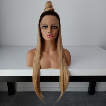 Peruka LACE FRONT blond 40 / 55 / 80 cm + czepek GRATIS!