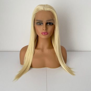 Peruka LACE FRONT jasny blond 40 / 55 / 80 cm + czepek GRATIS!