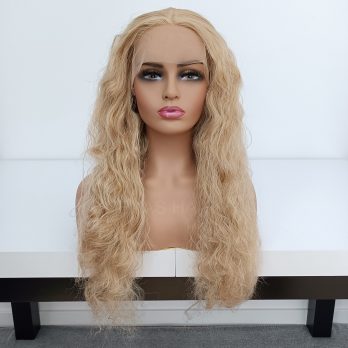Peruka LACE FRONT blond fale 40 / 55 / 80 cm + czepek GRATIS!