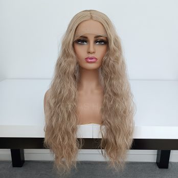 Peruka LACE FRONT blond fale 40 / 55 / 80 cm + czepek GRATIS!
