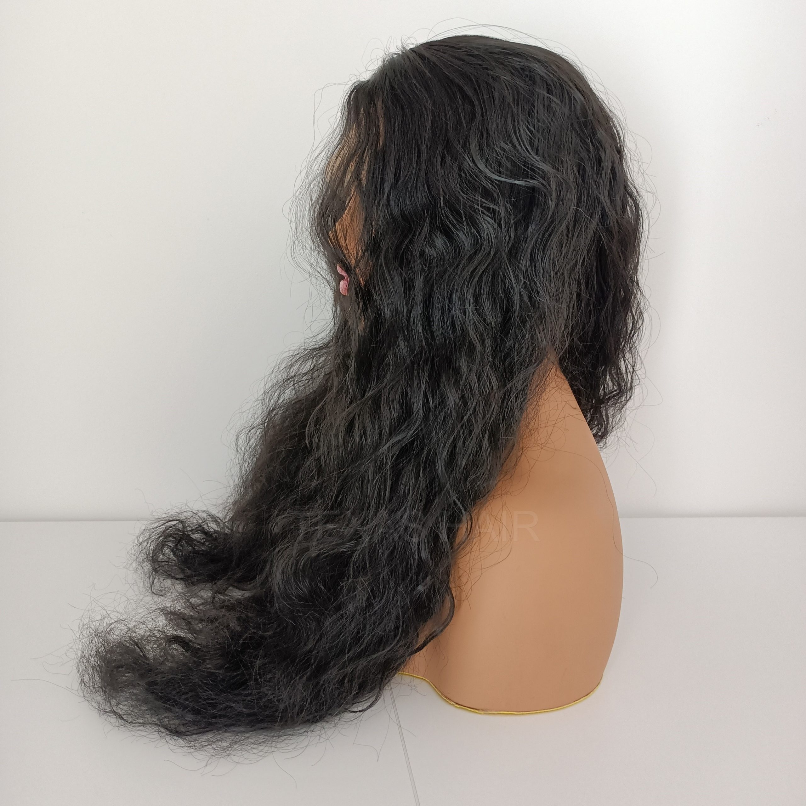 Peruka LACE FRONT czarna fale 40 / 55 / 80 cm + czepek GRATIS! - obrazek 6