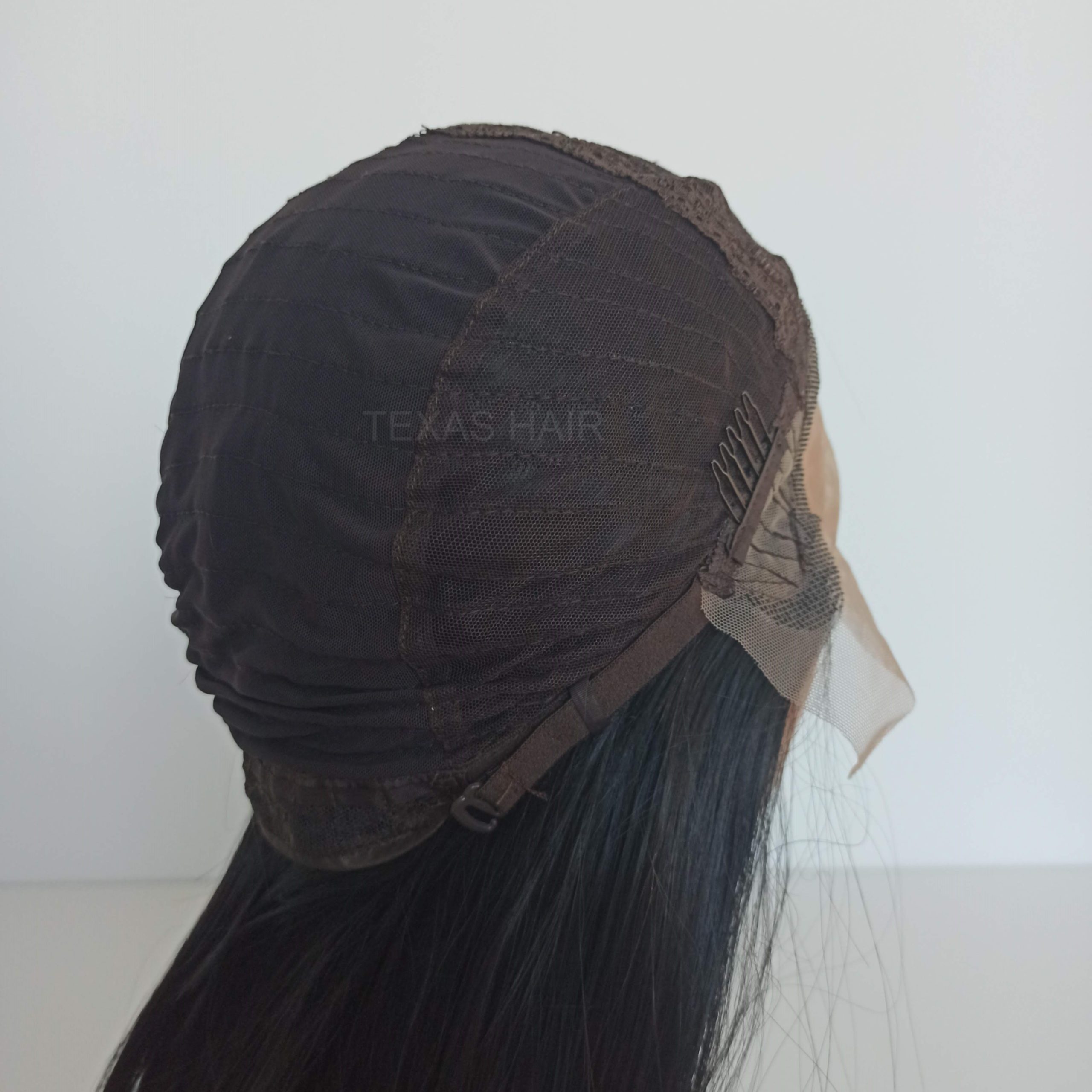Peruka LACE FRONT czarna fale 40 / 55 / 80 cm + czepek GRATIS! - obrazek 8